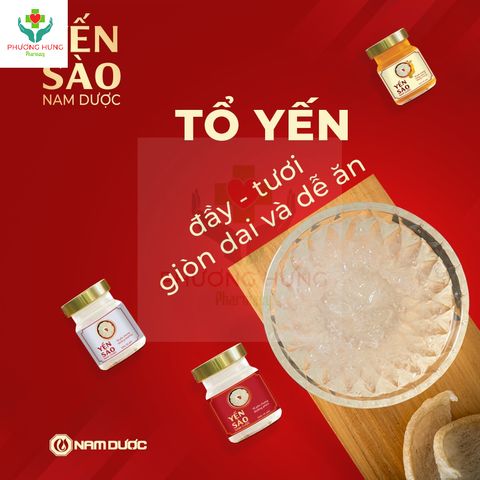 Yến Sào Nam Dược Tổ Yến Chưng Đường Phèn 70ml - Tăng Cường Sức Khỏe, Giảm Mệt Mỏi, Dưỡng Chất Thiên Nhiên Cao Cấp