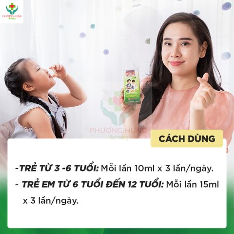 Siro Ho Cảm Ích Nhi 3+ 90ml - Giúp Giảm Ho, Tiêu Đờm, Giảm Sổ Mũi Cho Trẻ Trên 3 Tuổi, Hỗ Trợ Sức Khỏe Mùa Cảm Lạnh
