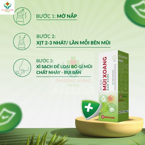 Xịt Rửa Mũi Xoang Nam Dược 75ml - Giải Pháp Ngăn Ngừa Viêm Mũi, Thông Mũi, Giảm Khó Chịu, An Toàn Cho Phụ Nữ Mang Thai