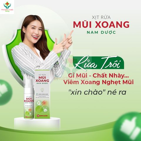 Xịt Rửa Mũi Xoang Nam Dược 75ml - Giải Pháp Ngăn Ngừa Viêm Mũi, Thông Mũi, Giảm Khó Chịu, An Toàn Cho Phụ Nữ Mang Thai