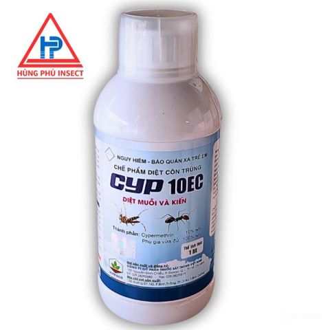 Thuốc Diệt Côn Trùng CYP 10EC VIPESCO 1 Lít - Diệt Muỗi, Kiến, Gián Hiệu Quả Nhanh Chóng, An Toàn Cho Không Gian Sống