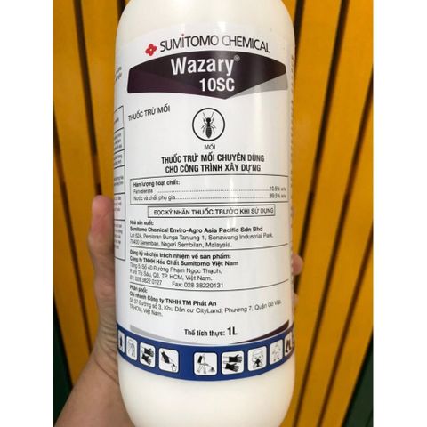 Thuốc Diệt và Phòng Mối Wazary 10SC 1L - Công Nghệ Nhật Bản Sumitomo, Bảo Vệ Công Trình Chống Mối 10 Năm