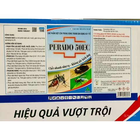 PERADO 50EC Thuốc Diệt Côn Trùng 1Lít - Hiệu Quả Diệt Muỗi, Ruồi, Gián, Kiến, Rệp và Sâu Bệnh - An Toàn cho Nhà và Nông Nghiệp