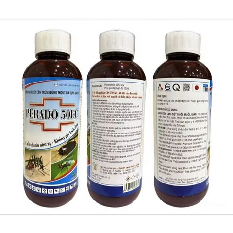 PERADO 50EC Thuốc Diệt Côn Trùng 1Lít - Hiệu Quả Diệt Muỗi, Ruồi, Gián, Kiến, Rệp và Sâu Bệnh - An Toàn cho Nhà và Nông Nghiệp