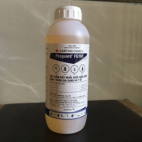 Thuốc diệt côn trùng PESGUARD® FG161 1 LÍT - Diệt muỗi, ruồi, kiến, gián hiệu quả - WHO công nhận, an toàn cho gia đình