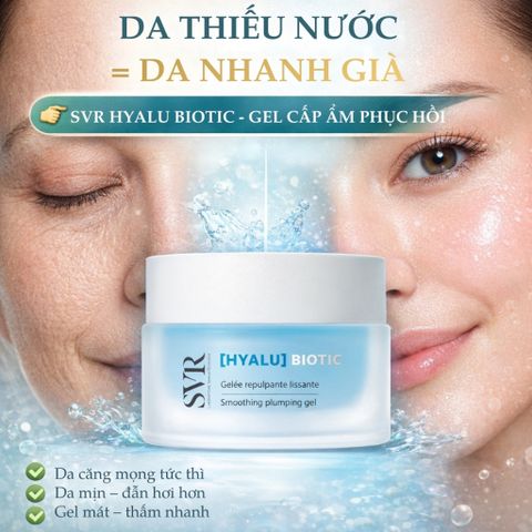 Kem Dưỡng SVR Hyalu Biotic 50ml - Cấp Ẩm, Phục Hồi Da Nhạy Cảm với Hyaluronic Acid & Probiotics - Dược Mỹ Phẩm Pháp