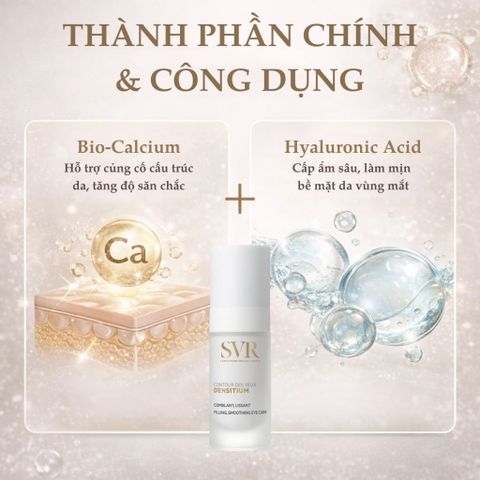 Kem mắt SVR Densitium 15ml - Hỗ trợ giảm nhăn và quầng thâm