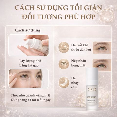 Kem mắt SVR Densitium 15ml - Hỗ trợ giảm nhăn và quầng thâm