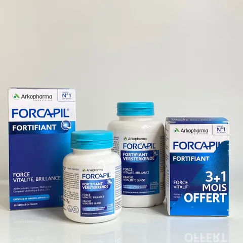Viên Uống Arkopharma Forcapil Fortifiant 60 viên - Bổ Sung Dinh Dưỡng Tóc và Móng, Giảm Gãy Rụng, Tăng Cường Sức Khỏe Tóc