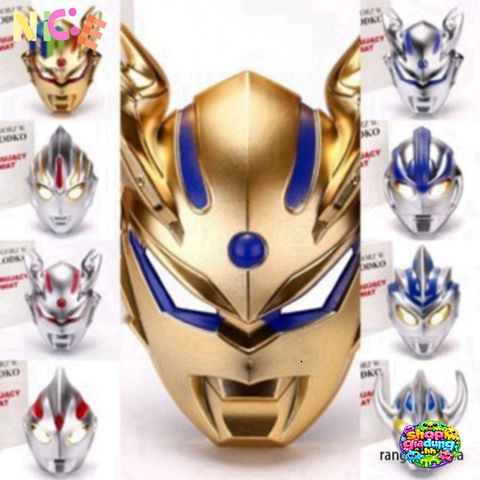 Mặt Nạ LED Siêu Nhân Ultraman - Phụ Kiện Cosplay Thời Thượng cho Halloween và Tiệc Hóa Trang