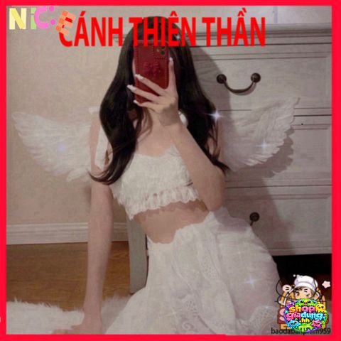 Cánh Thiên Thần Cosplay Trẻ Em - Phụ Kiện Hóa Trang Độc Đáo Cho Halloween & Tiệc Tùng - Kích Thước Đa Dạng, An Toàn, Tiện Lợi