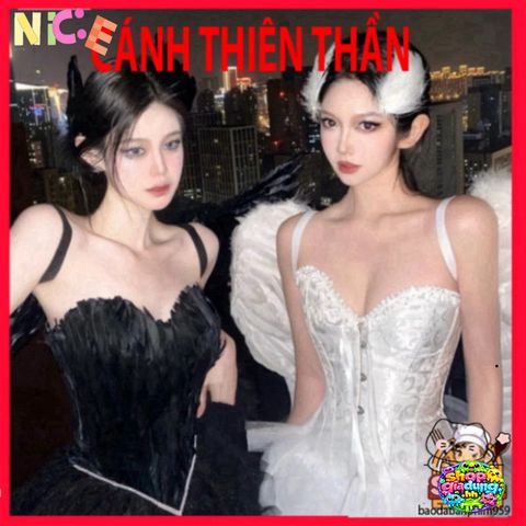 Băng Đô Cánh Lông Vũ Halloween - Phụ Kiện Chụp Hình Siêu Dễ Thương Cho Trẻ Em Và Teen - Quà Tặng Lễ Hội Tạo Dấu Ấn Cá Nhân