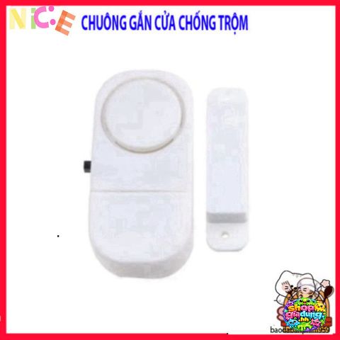 Bộ 2 Chuông Chống Trộm Không Dây - Thiết Bị An Ninh Bảo Vệ Cửa 24/7, Âm Thanh Báo Động Mạnh Mẽ, Dễ Dàng Lắp Đặt