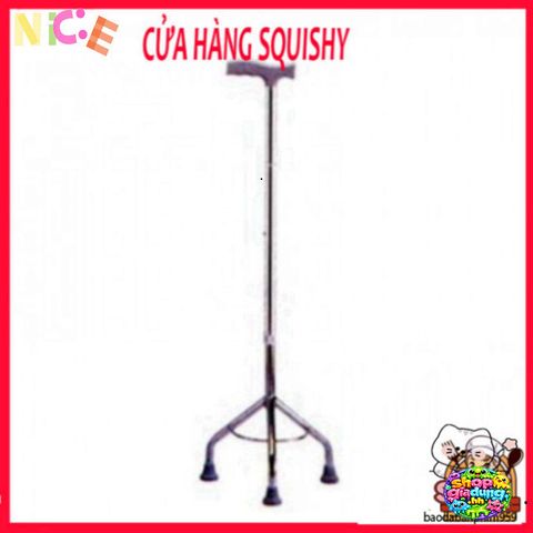 Gậy Đi Bộ 3 Chân Chống Gỉ Sét Cho Người Cao Tuổi - Hỗ Trợ Di Chuyển An Toàn Và Tiện Lợi