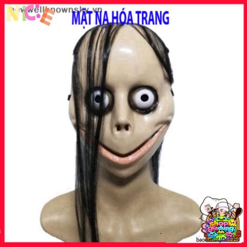 Mặt Nạ Halloween Quái Võ Skyy Hacker - Trang Phục Cosplay Tóc Dài Cho Tiệc Hóa Trang và Sự Kiện Kỳ Bí ấn Tượng
