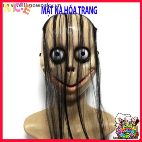 Mặt Nạ Halloween Quái Võ Skyy Hacker - Trang Phục Cosplay Tóc Dài Cho Tiệc Hóa Trang và Sự Kiện Kỳ Bí ấn Tượng