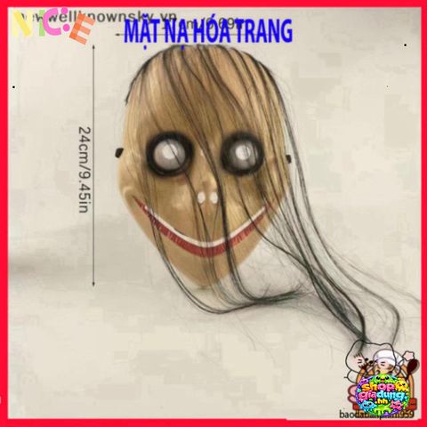 Mặt Nạ Halloween Quái Võ Skyy Hacker - Trang Phục Cosplay Tóc Dài Cho Tiệc Hóa Trang và Sự Kiện Kỳ Bí ấn Tượng