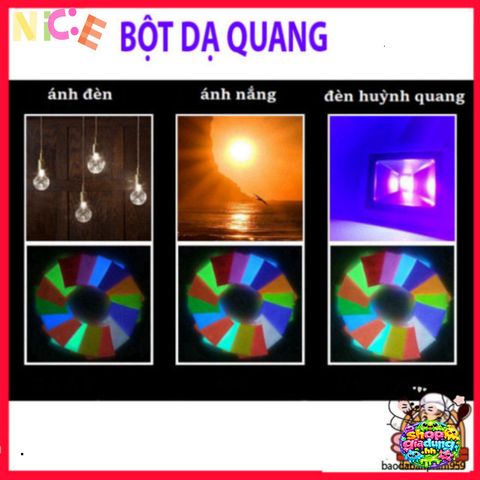 Bột Dạ Quang Đa Sắc 10gr - Trang Trí Không Gian Ánh Sáng Lung Linh Cho Tiệc & Tiểu Cảnh