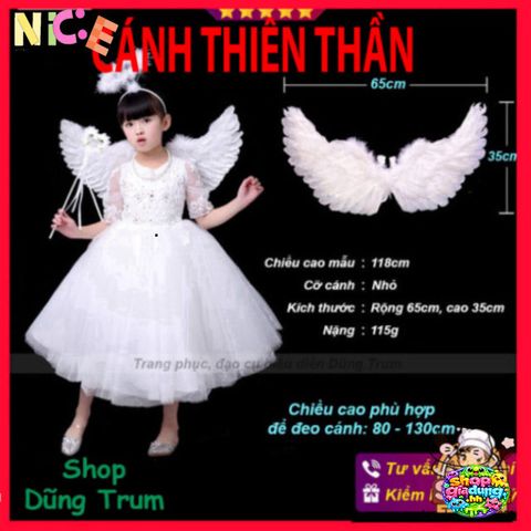 Cánh Thiên Thần Lông Vũ Trắng Cho Bé - Bộ Phụ Kiện Hóa Trang Đáng Yêu, Thích Hợp Cho Sự Kiện Nghệ Thuật Và Chụp Ảnh