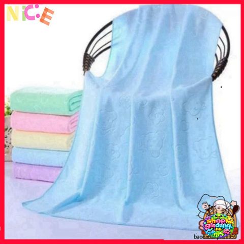 Khăn Tắm Xuất Nhật Cao Cấp 70x140cm - Mềm Mại, Thấm Hút Nhanh, Đa Dạng Màu Sắc, An Toàn Cho Bé Và Gia Đình