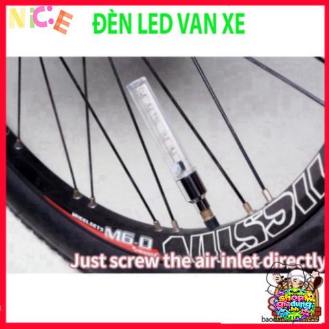 Đèn Vòi Chói LED 5 Bóng Cho Xe Đạp - 8 Chế Độ Ánh Sáng An Toàn Ban Đêm, Phụ Kiện MTB Gắn Van Xe Đạp, Dễ Dàng Lắp Đặt