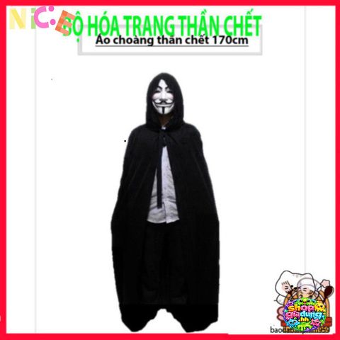 Áo Choàng Vampire Halloween Cao Cấp Đỏ Đen - Trang Phục Ma Cà Rồng Cosplay Độc Đáo Cho Tiệc Halloween