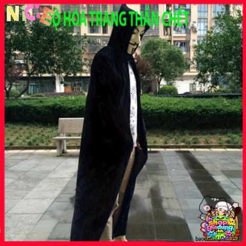 Áo Choàng Vampire Halloween Cao Cấp Đỏ Đen - Trang Phục Ma Cà Rồng Cosplay Độc Đáo Cho Tiệc Halloween