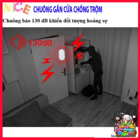 Chuông Báo Khách Đa Năng CTFAST MC-03 - Thiết Bị Cảnh Báo Chống Trộm Thông Minh cho Cửa và Cửa Sổ, Âm Thanh Lớn 130dB