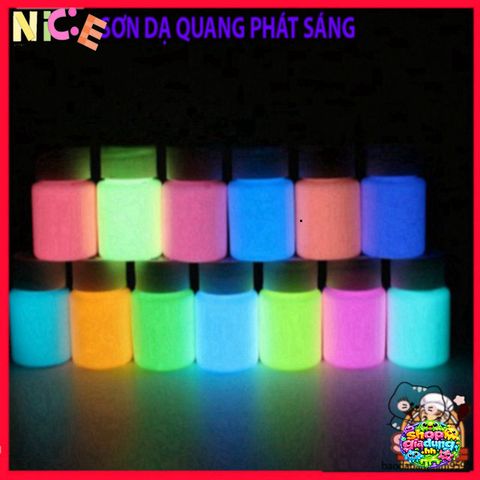 Sơn Dạ Quang 9 Màu Thắp Sáng Rực Rỡ 22ml - Sơn Trang Trí Nghệ Thuật An Toàn, Tạo Hiệu Ứng Lung Linh trong Bóng Tối