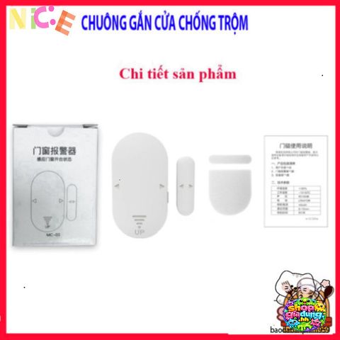 Chuông Báo Khách Đa Năng CTFAST MC-03 - Thiết Bị Cảnh Báo Chống Trộm Thông Minh cho Cửa và Cửa Sổ, Âm Thanh Lớn 130dB