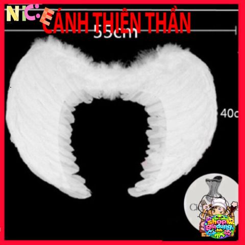 Cánh Cục Cưng Trắng Huyền Bí - Phụ Kiện Hóa Trang Độc Đáo Cho Lễ Hội Halloween, Biểu Diễn Nghệ Thuật, Giao Hàng Nhanh