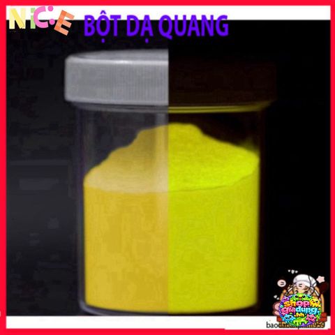 Bột Dạ Quang Vàng 50g - Hiệu Ứng Phát Sáng Tối Độc Đáo cho Nghề Thủ Công và Nghệ Thuật - Trường Thịnh Epoxy