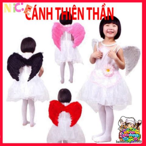 Bộ Cánh Cục Cưng Cosplay Màu Trắng Cho Bé - Đẹp, Dễ Thương, Phù Hợp Cho Diễn Biểu, Hóa Trang, Chụp Ảnh Lễ Hội
