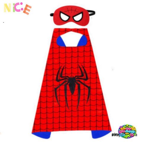 Bộ Áo Choàng Spiderman Sát Nhân - Mặt Nạ Satin Đồ Hóa Trang Siêu Anh Hùng Cho Trẻ Em - Quà Tặng Sinh Nhật Tuyệt Vời