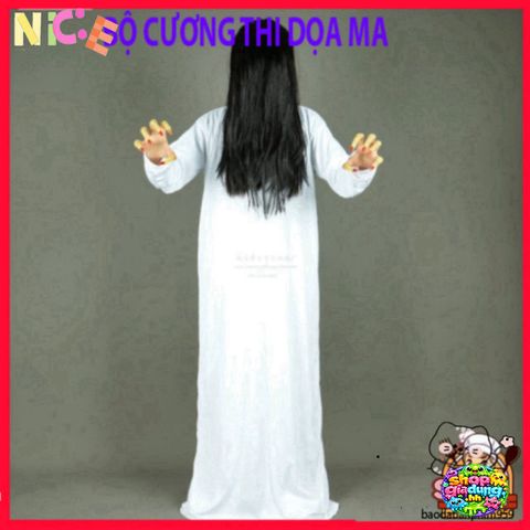 Bộ Đồ Hóa Trang MA Zombie - Trang Phục Dọa Ma Halloween, Phù Hợp Cho Tiệc Tùng Và Sinh Nhật - Size L, Chất Liệu Mềm Mại, Thoáng Khí