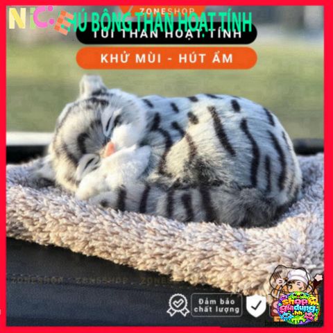 Thú Bông Lõi Than Hoạt Tính Khử Mùi - Phụ Kiện Dễ Thương Cho Ô Tô và Không Gian Sống Trong Lành