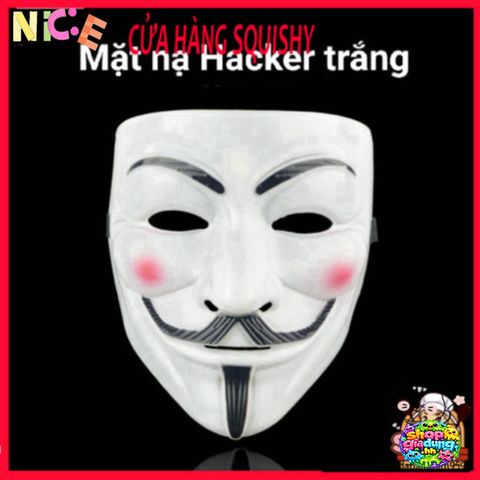 Mặt Nạ Hacker Anonymous - Phụ Kiện Thời Trang Độc Đáo Cho Tiệc Halloween & Lễ Hội, Đồ Trang Trí Bí Ẩn, Phong Cách Công Nghệ