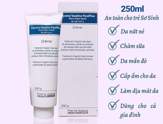 Kem Nẻ Dexeryl Crème 250g - Kem Dưỡng Ẩm Chống Nứt Nẻ, Hỗ Trợ Chàm Sữa cho Trẻ Sơ Sinh và Người Lớn - Sản Phẩm Pháp Chính Hãng