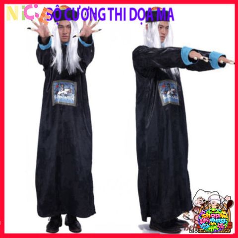 Bộ Trang Phục Hóa Trang Cương Thi Halloween Cho Người Lớn - Thú Vị và Độc Đáo, Thích Hợp Cho Tiệc Hóa Trang, Cosplay