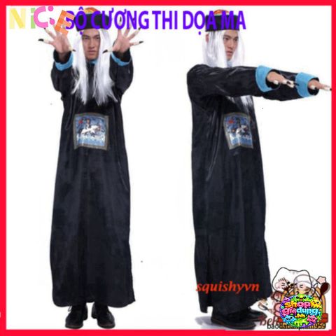 Bộ Trang Phục Hóa Trang Cương Thi Halloween Cho Người Lớn - Thú Vị và Độc Đáo, Thích Hợp Cho Tiệc Hóa Trang, Cosplay