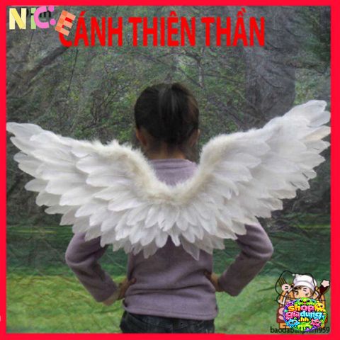 Cánh Lông Vũ Trẻ Em Sang Trọng - Phụ Kiện Tiệc Tùng, Hóa Trang, Sinh Nhật - Đạo Cụ Biểu Diễn Nghệ Thuật