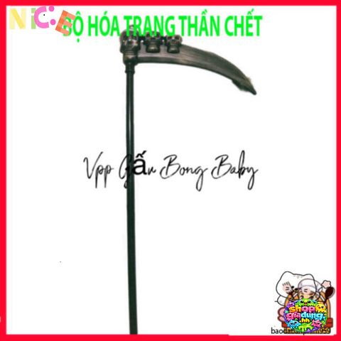 Bộ Trang Phục Hóa Trang Thần Chết Halloween - Áo Choàng, Mặt Nạ & Găng Tay Cho Bé & Người Lớn - Phù Hợp Với Các Kích Cỡ Khác Nhau