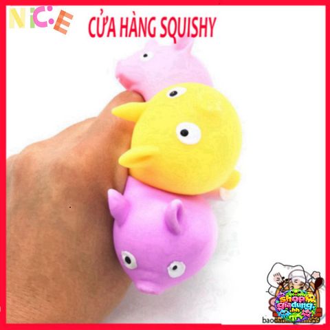 Heo Bóp Mềm Squishy Mochi - Đồ Chơi Giảm Căng Thẳng Dễ Thương Cho Bé - Quà Tặng Ý Nghĩa, Chất Liệu An Toàn