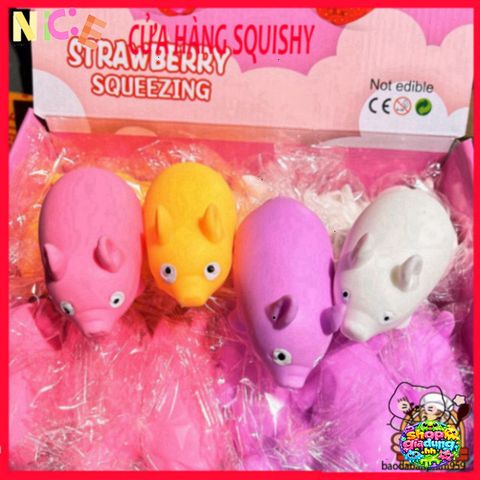 Heo Bóp Mềm Squishy Mochi - Đồ Chơi Giảm Căng Thẳng Dễ Thương Cho Bé - Quà Tặng Ý Nghĩa, Chất Liệu An Toàn
