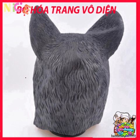 Mặt Nạ HUSKY Chó Ngáo Đen Halloween - Phụ Kiện Hóa Trang Độc Đáo Cho Tiệc Tùng và Sự Kiện Cosplay