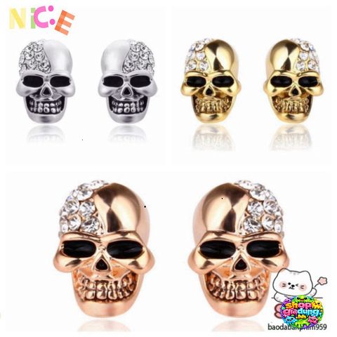 Bông tai đá pha lê Gothic - Trang sức vintage độc đáo và cá tính cho phong cách thời trang nổi bật