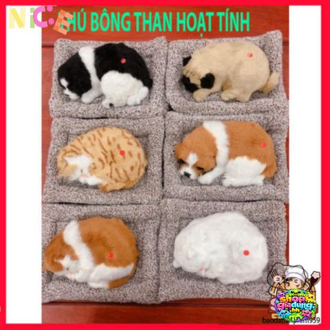 Khử Mùi và Trang Trí Ô Tô - Bông Gấu Chó Dễ Thương 28x21cm, Công Nghệ NANO Than Hoạt Tính, Quà Tặng Cho Người Yêu Thú Cưng
