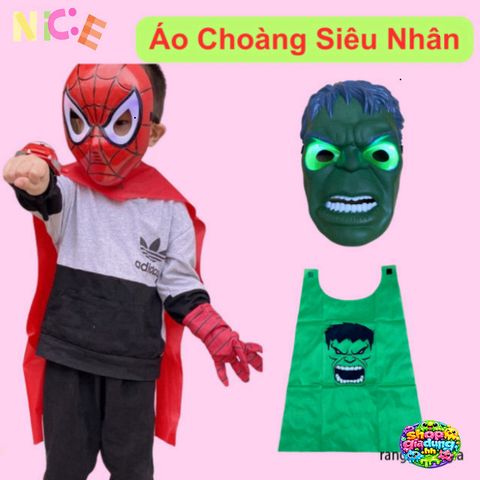 Áo Choàng Siêu Anh Hùng Avenger Kèm Phụ Kiện - Giải Trí Hóa Trang Thế Giới Siêu Anh Hùng Cho Trẻ Em 3 Tuổi Trở Lên