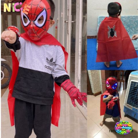 Áo Choàng Siêu Anh Hùng Avenger Kèm Phụ Kiện - Giải Trí Hóa Trang Thế Giới Siêu Anh Hùng Cho Trẻ Em 3 Tuổi Trở Lên