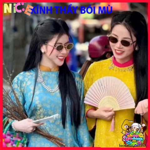 Kính Mát Thầy Tướng 305 - Phong Cách Trung Hoa Cổ Trang Chống UV400 Cho Tết và Ảnh Cưới, Phụ Kiện Thời Trang Nữ